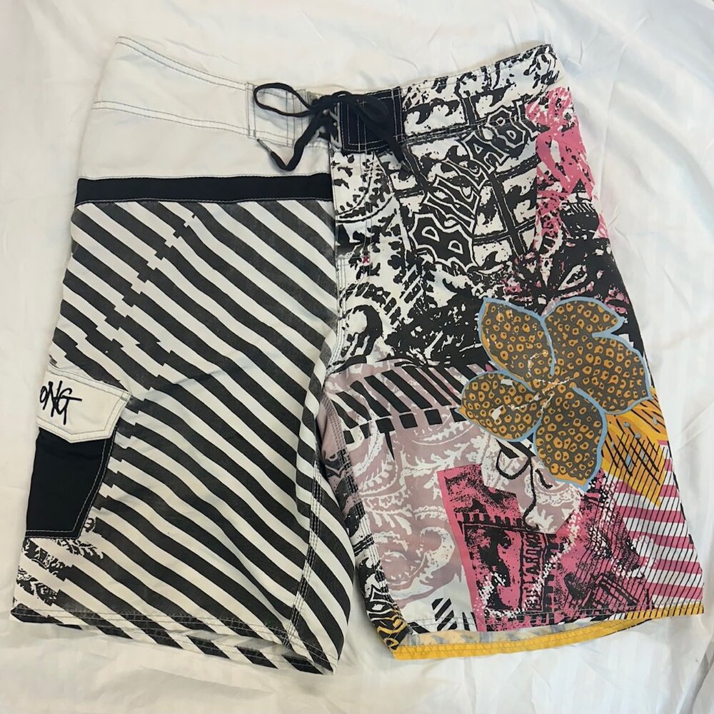 Billabong Board Shorts Mens Sz 38w Skate Surf Rare Vintage Y2K